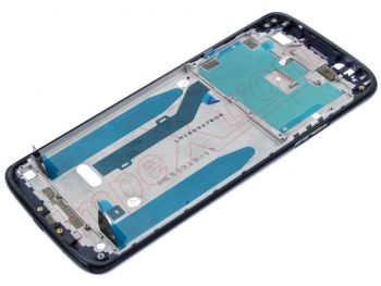 Front housing with blue frame for Lenovo / Motorola Moto G6 Play (XT1922-3)